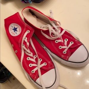 Red Converse All-Star Shoes Women’s Size 9